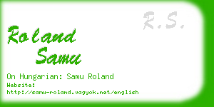 roland samu business card